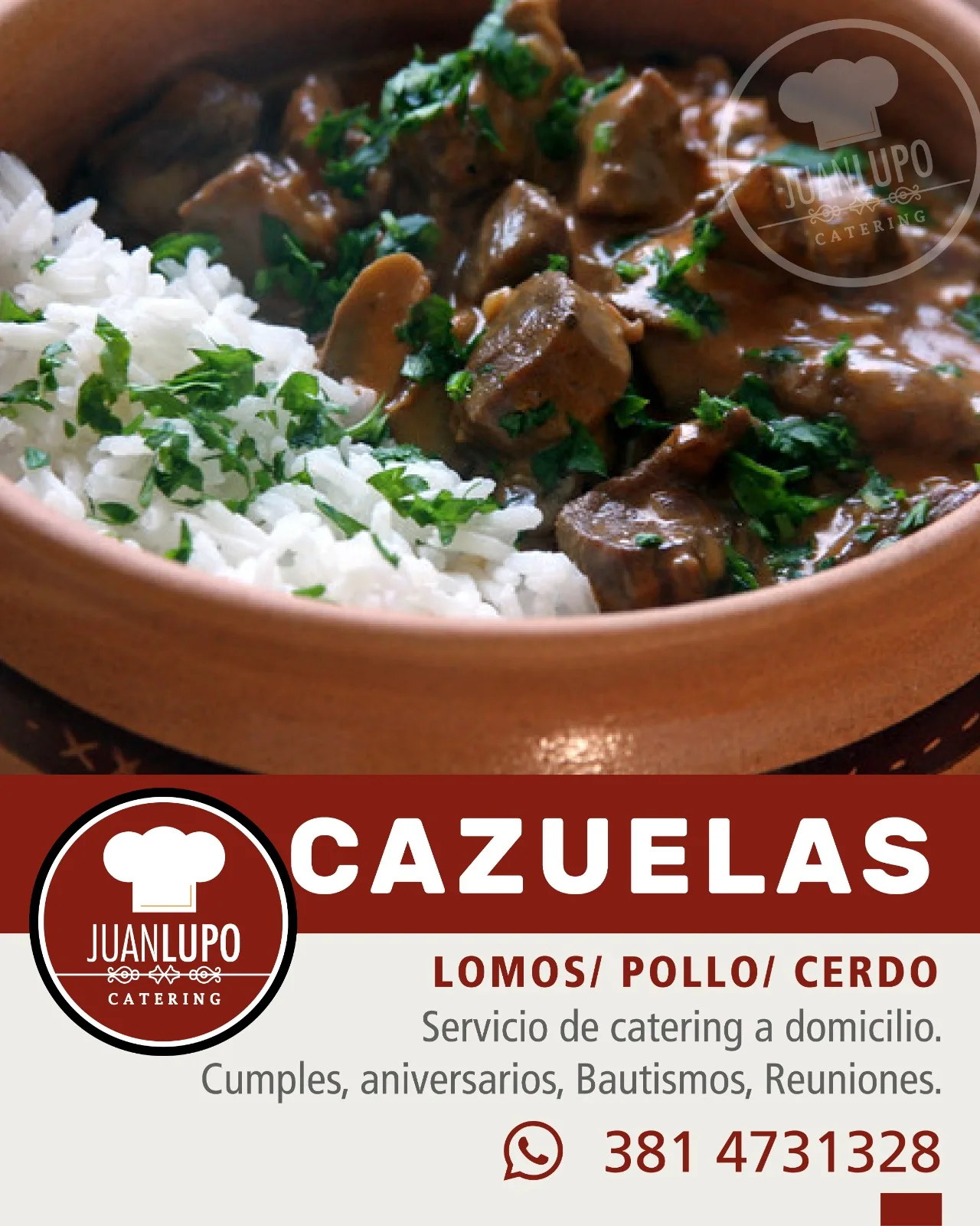 Foto de Cazuelas Gourmet (Lomos / Pollo / Cerdo) Juan Lupo Catering